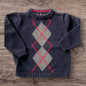 NEWTON TRADING CO. EUC BOYS NAVY BLUE SWEATER TOP SHIRT SIZE 4